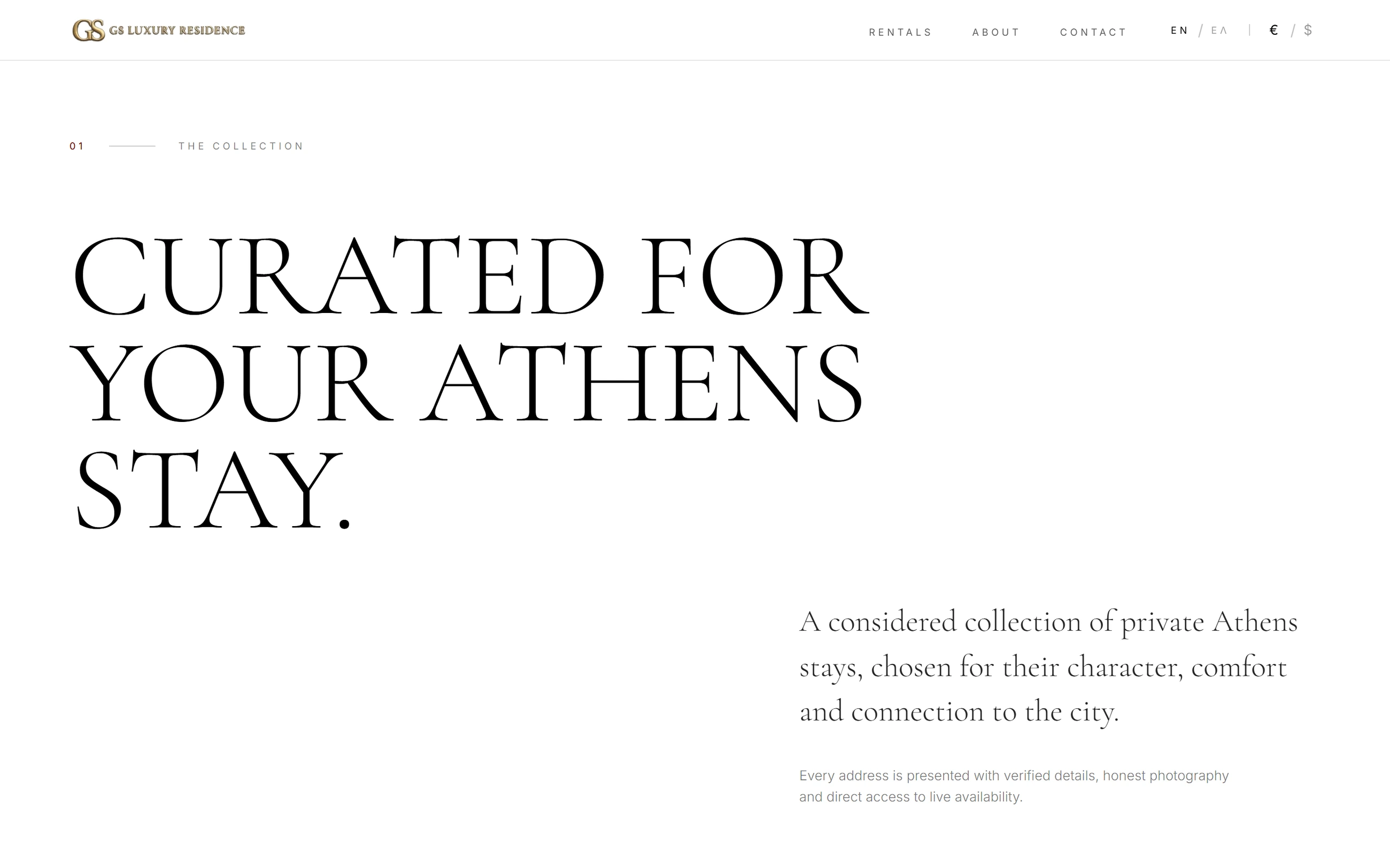 GS Luxury Residence — Curated Athens stays